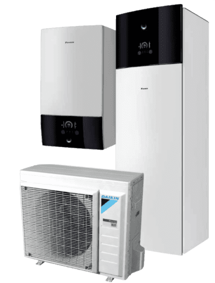 Daikin Altherma 3 R ERGA õhk-vesi soojuspumba sise- ja väliosad