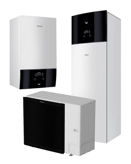 Daikin Altherma 3 R väliosa + boileriga siseosa ja väike siseosa